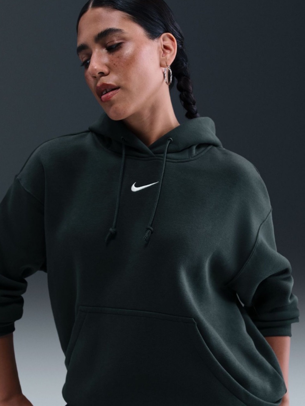 NWT Nike Women's Sportswear Phoenix Fleece Oversized Pullover Hoodie. Size Small - Picture 5 of 10